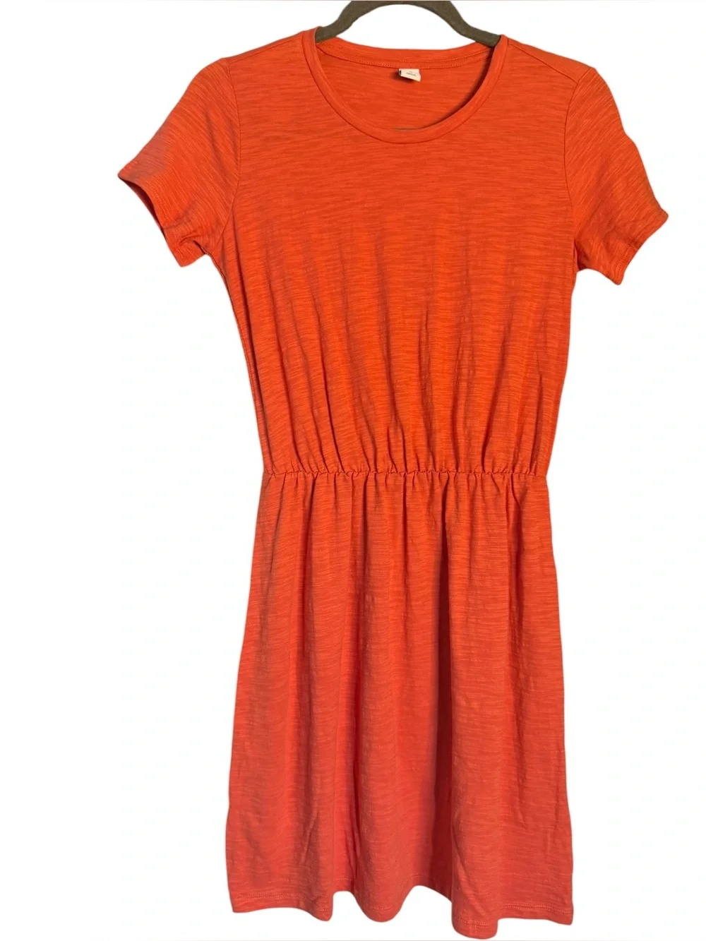 Old Navy Waist-Defined Slub-Knit Mini T-Shirt Dress